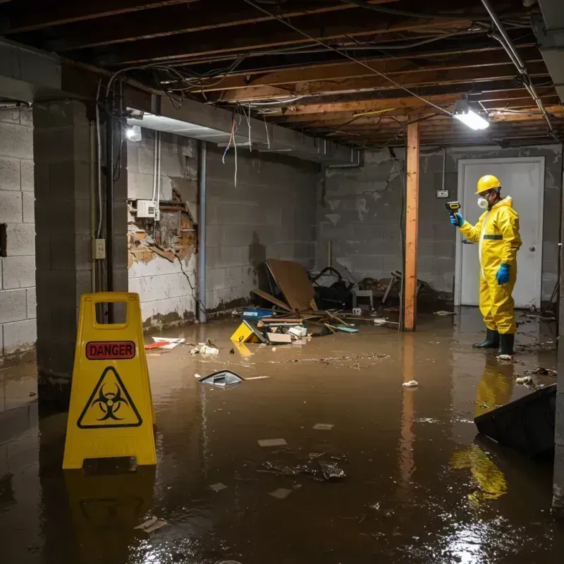 Flooded Basement Electrical Hazard in Park Hills, KY Property